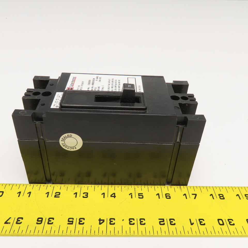 Cutler Hammer EHB2070 70A 2 Pole Circuit Breaker 480VAC 250VDC