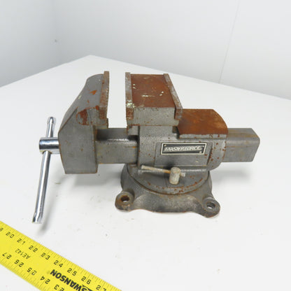 MasterForce 5-1/2" x 6-1/2" Open Combination Swivel Bench Vise