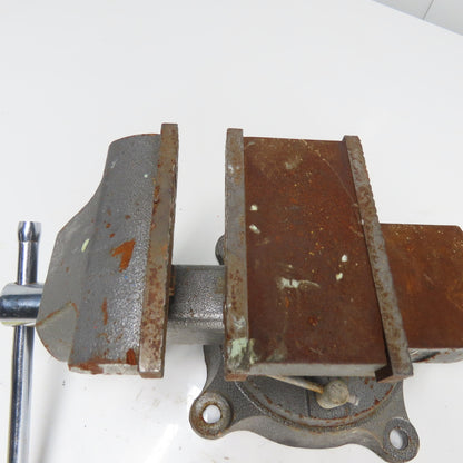 MasterForce 5-1/2" x 6-1/2" Open Combination Swivel Bench Vise