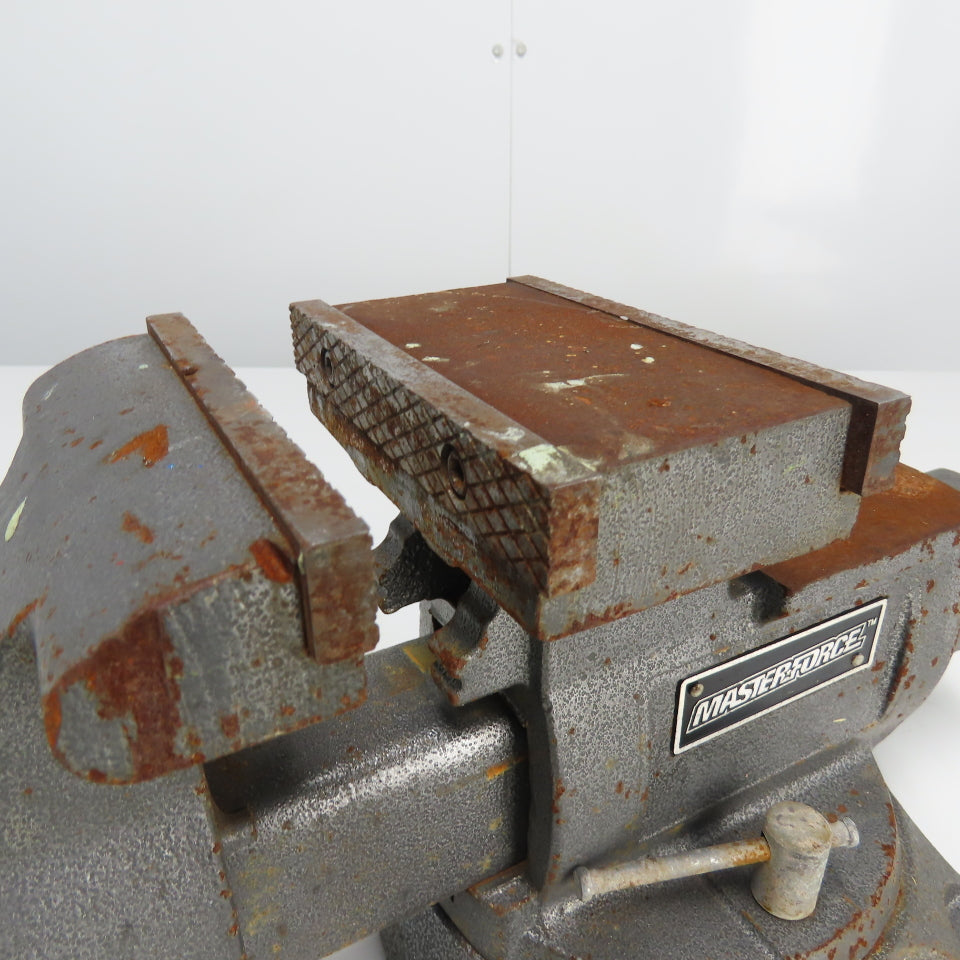 MasterForce 5-1/2" x 6-1/2" Open Combination Swivel Bench Vise