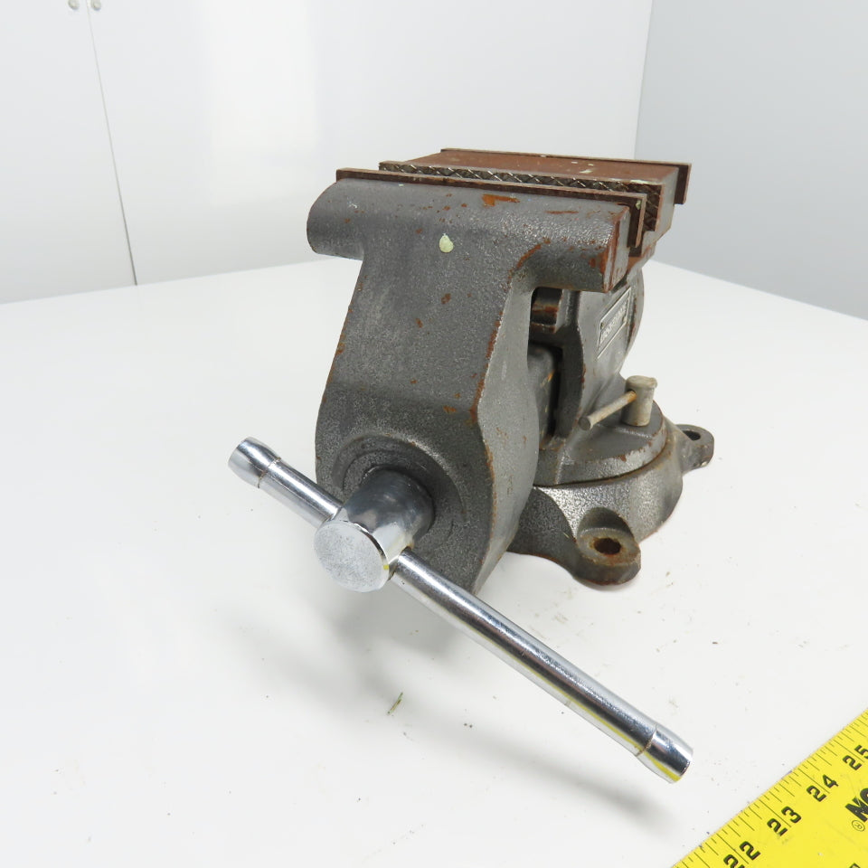 MasterForce 5-1/2" x 6-1/2" Open Combination Swivel Bench Vise