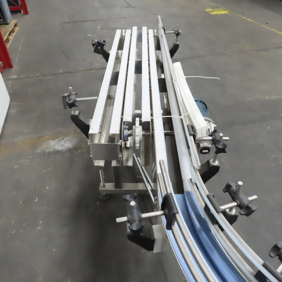 E-Pak 13' x 5" Stainless Steel "S-Shaped" Conveyor 230/460V 3PH .5HP (No Belt)