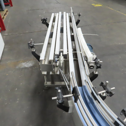 E-Pak 13' x 5" Stainless Steel "S-Shaped" Conveyor 230/460V 3PH .5HP (No Belt)