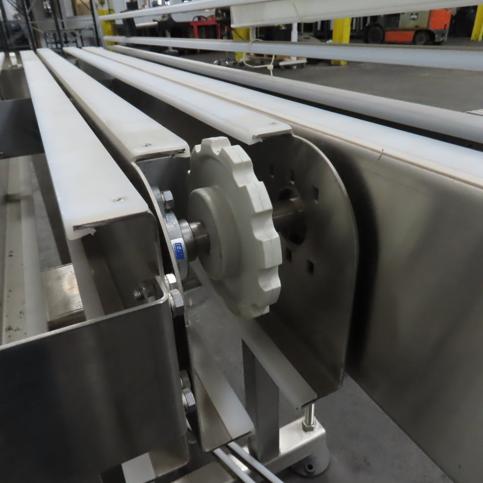 E-Pak 13' x 5" Stainless Steel "S-Shaped" Conveyor 230/460V 3PH .5HP (No Belt)