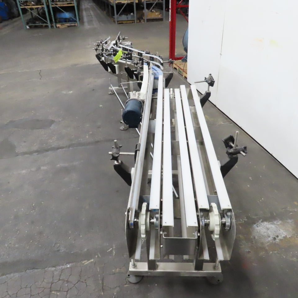 E-Pak 13' x 5" Stainless Steel "S-Shaped" Conveyor 230/460V 3PH .5HP (No Belt)