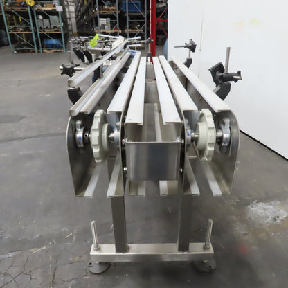 E-Pak 13' x 5" Stainless Steel "S-Shaped" Conveyor 230/460V 3PH .5HP (No Belt)