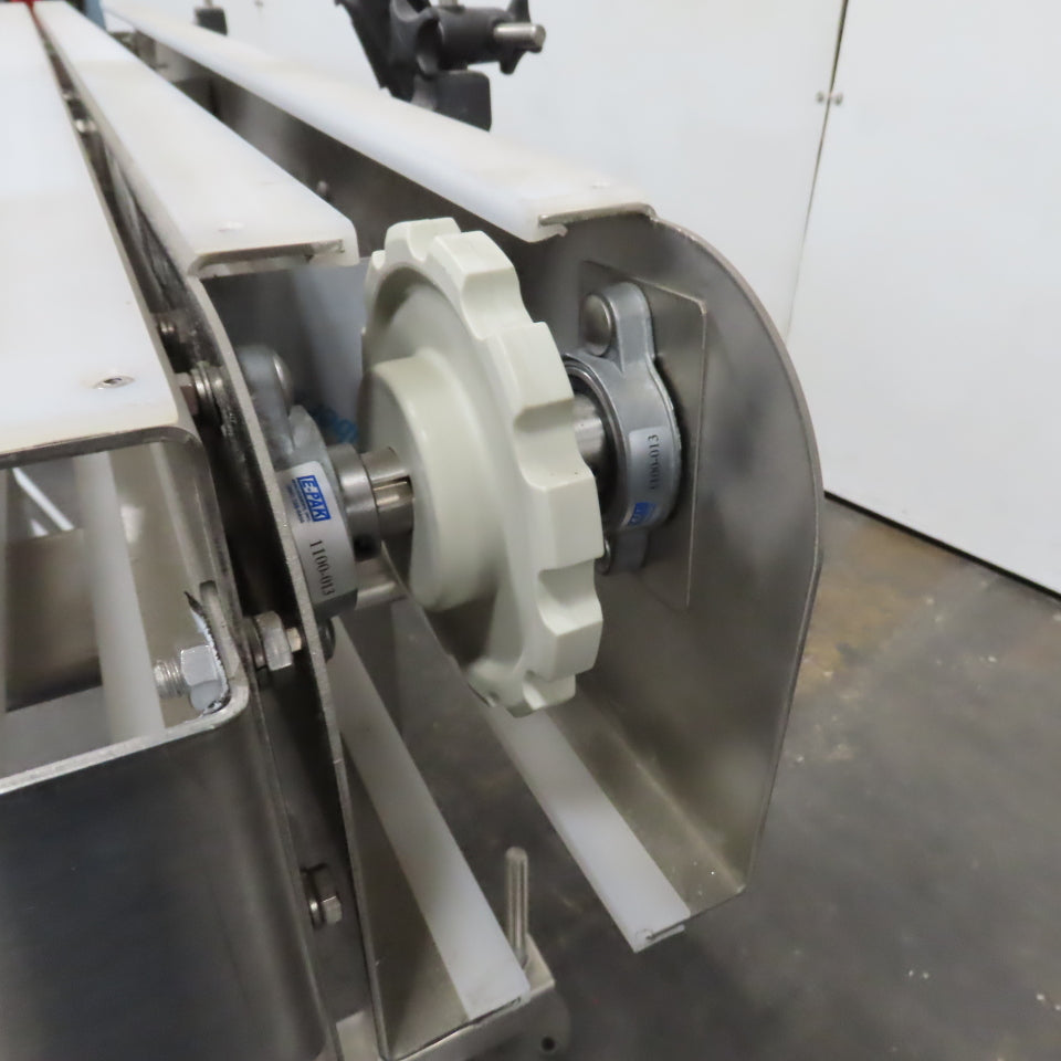 E-Pak 13' x 5" Stainless Steel "S-Shaped" Conveyor 230/460V 3PH .5HP (No Belt)