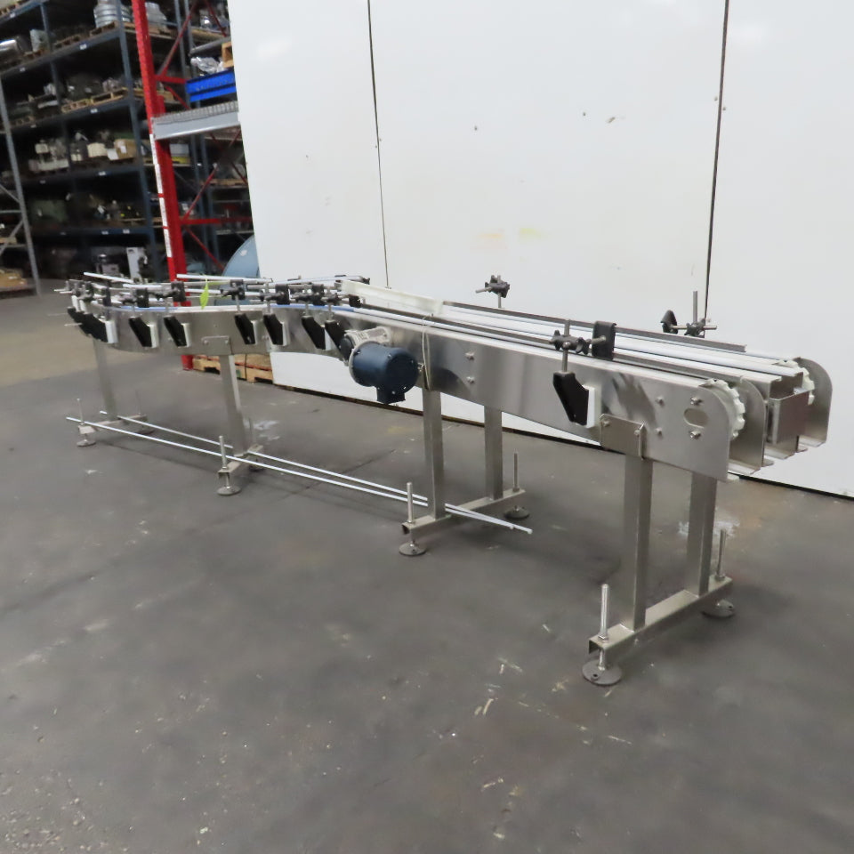 E-Pak 13' x 5" Stainless Steel "S-Shaped" Conveyor 230/460V 3PH .5HP (No Belt)