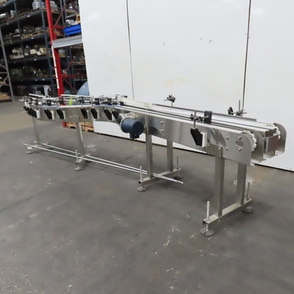 E-Pak 13' x 5" Stainless Steel "S-Shaped" Conveyor 230/460V 3PH .5HP (No Belt)
