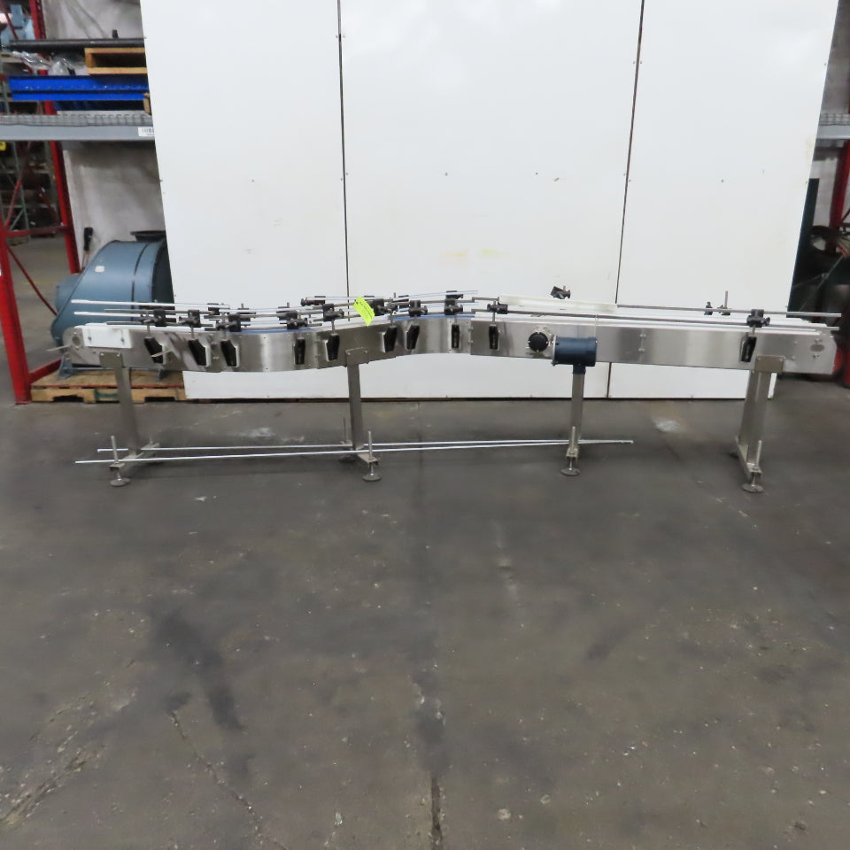 E-Pak 13' x 5" Stainless Steel "S-Shaped" Conveyor 230/460V 3PH .5HP (No Belt)