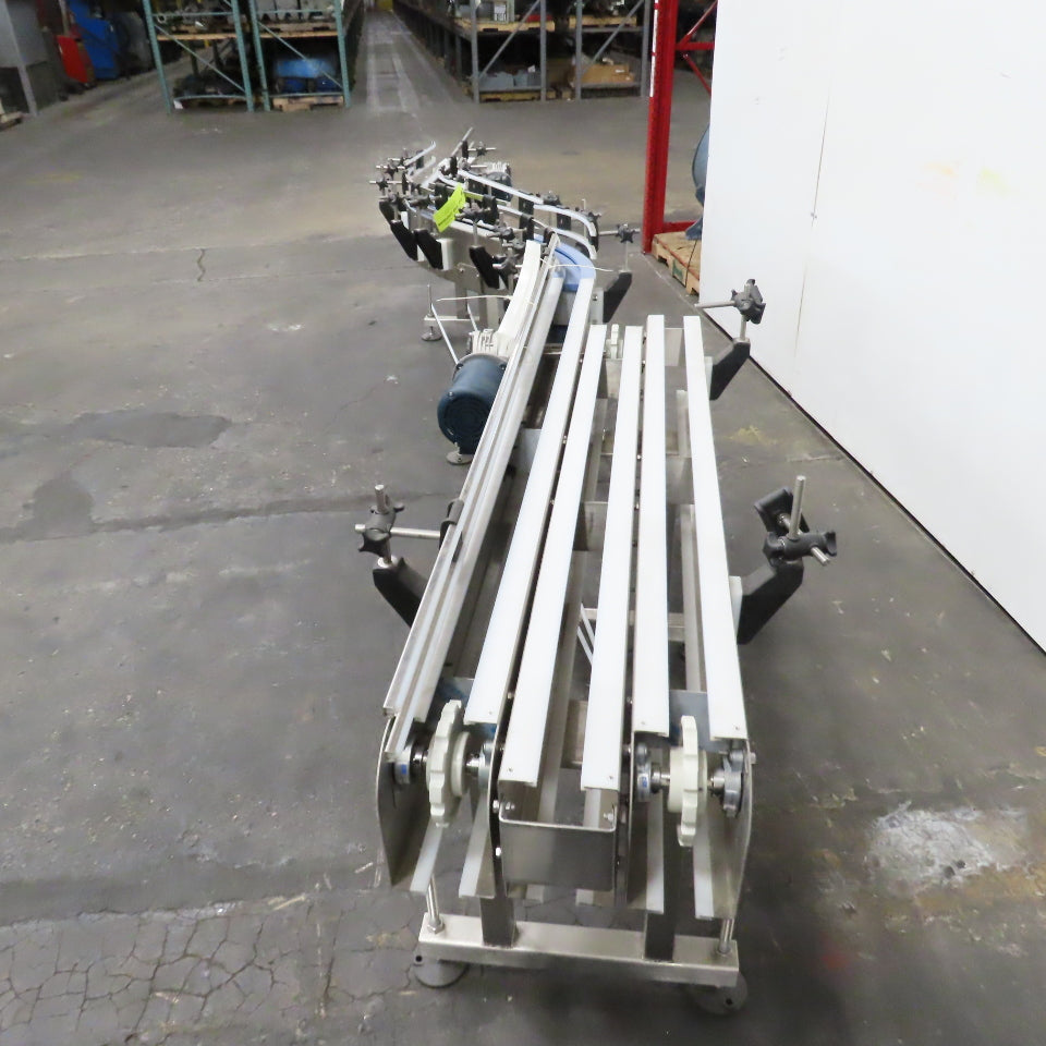 E-Pak 13' x 5" Stainless Steel "S-Shaped" Conveyor 230/460V 3PH .5HP (No Belt)