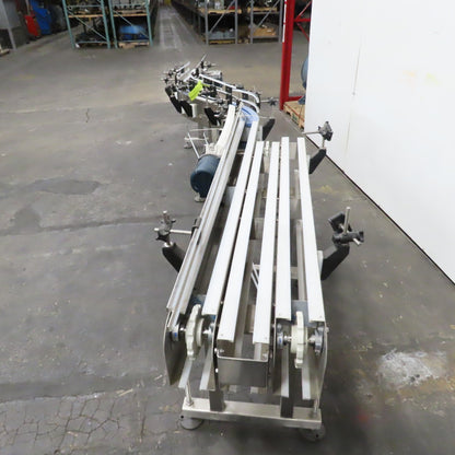 E-Pak 13' x 5" Stainless Steel "S-Shaped" Conveyor 230/460V 3PH .5HP (No Belt)