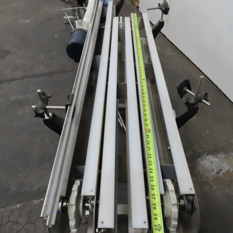 E-Pak 13' x 5" Stainless Steel "S-Shaped" Conveyor 230/460V 3PH .5HP (No Belt)