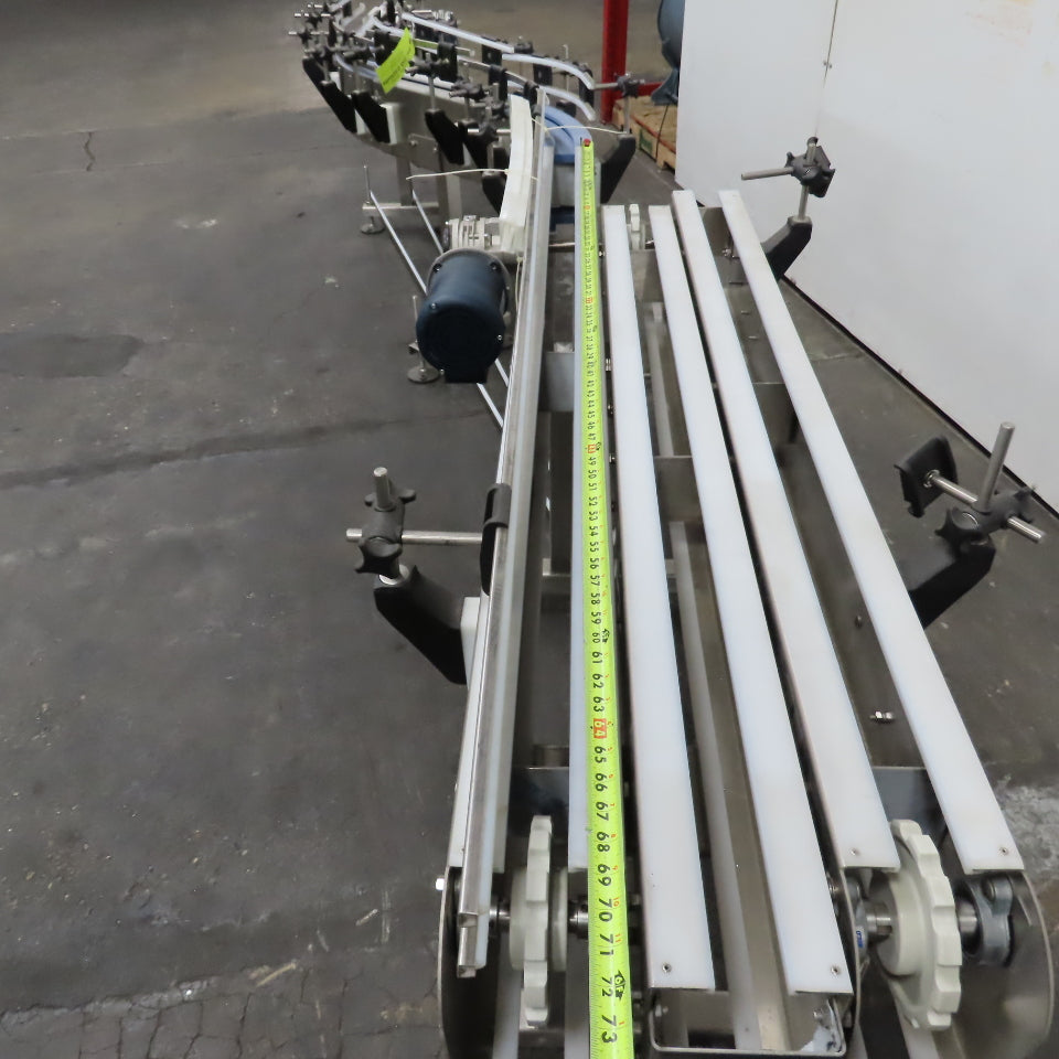 E-Pak 13' x 5" Stainless Steel "S-Shaped" Conveyor 230/460V 3PH .5HP (No Belt)