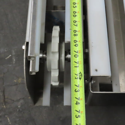 E-Pak 13' x 5" Stainless Steel "S-Shaped" Conveyor 230/460V 3PH .5HP (No Belt)