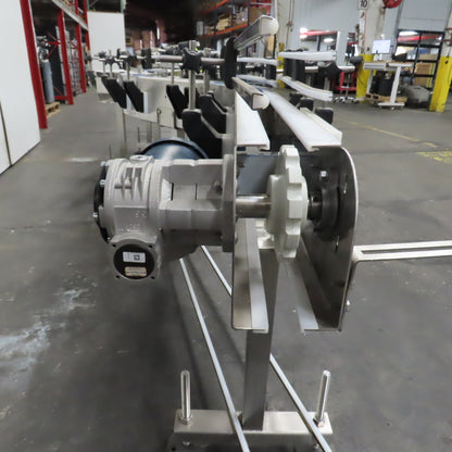 E-Pak 13' x 5" Stainless Steel "S-Shaped" Conveyor 230/460V 3PH .5HP (No Belt)