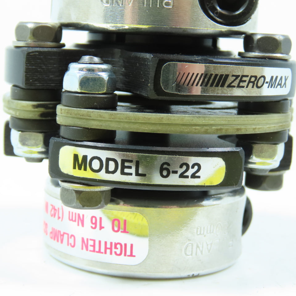 Zero-Max 6-22 Flexible Shaft Coupling 10mm x 10mm Or 3/8" x 3/8"