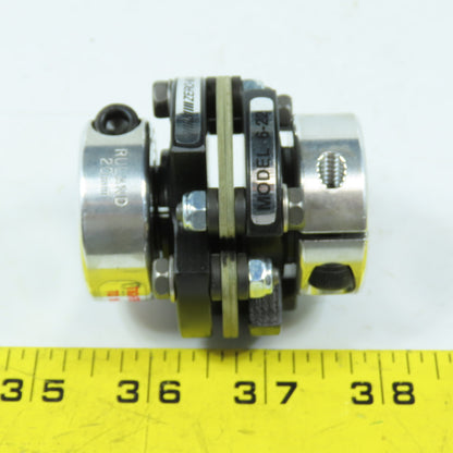 Zero-Max 6-22 Flexible Shaft Coupling 10mm x 10mm Or 3/8" x 3/8"