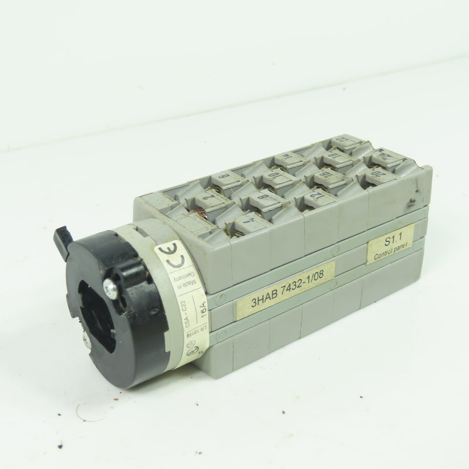 Sontheimer WAW883/8ZM/Z32SF/X99 Cam Switch 25A 380/440V 3HAB 7432-1/08