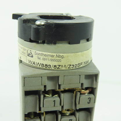 Sontheimer WAW883/8ZM/Z32SF/X99 Cam Switch 25A 380/440V 3HAB 7432-1/08