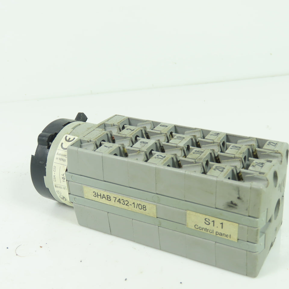 Sontheimer WAW883/8ZM/Z32SF/X99 Cam Switch 25A 380/440V 3HAB 7432-1/08