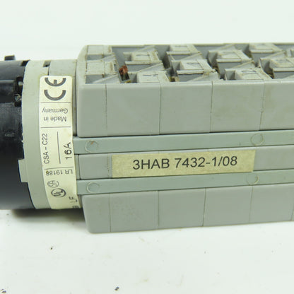 Sontheimer WAW883/8ZM/Z32SF/X99 Cam Switch 25A 380/440V 3HAB 7432-1/08