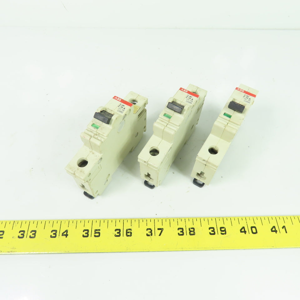 ABB S281 10A Circuit Breaker 1-Pole 230/400V Lot Of 3