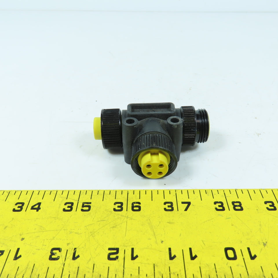 Allen Bradley 061127A 3-Way Female x Female x Male Splitter Adapter 4-Pin