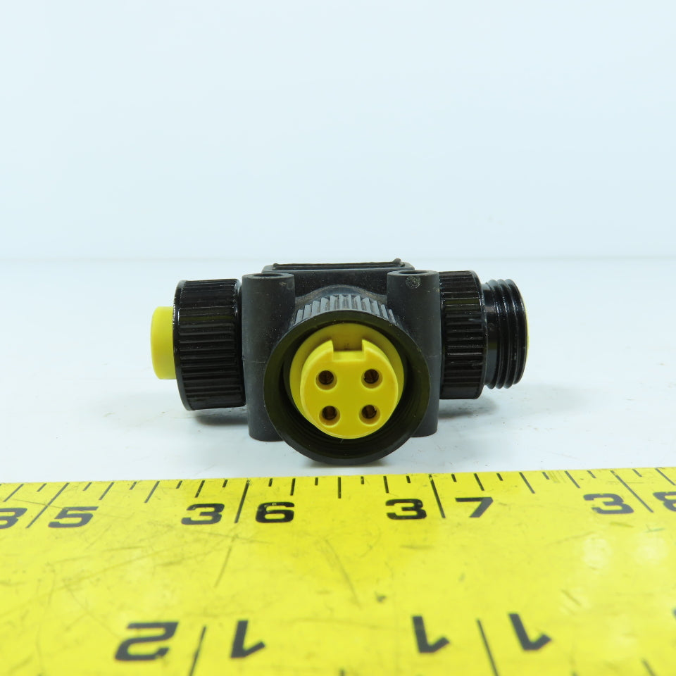 Allen Bradley 061127A 3-Way Female x Female x Male Splitter Adapter 4-Pin