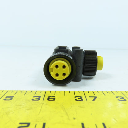 Allen Bradley 061127A 3-Way Female x Female x Male Splitter Adapter 4-Pin