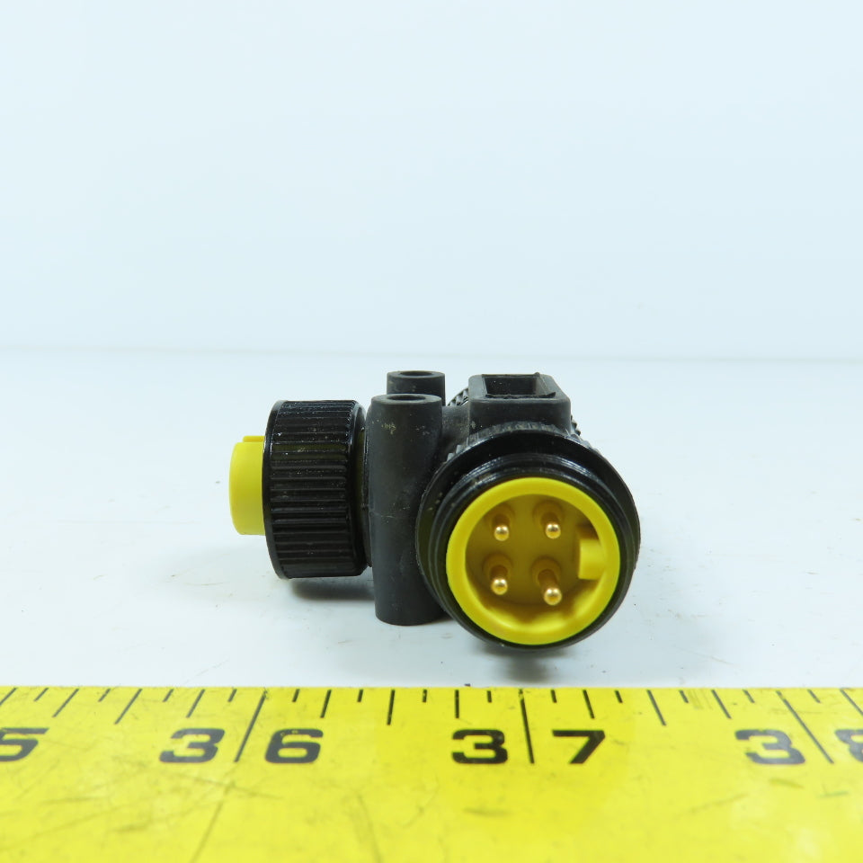 Allen Bradley 061127A 3-Way Female x Female x Male Splitter Adapter 4-Pin