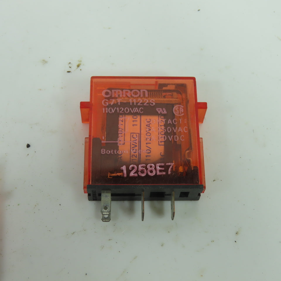 Omron G7T-1122S Input Relay 110/120VAC 4-Blade Lot Of 10