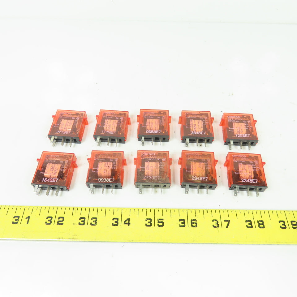 Omron G7T-1122S Input Relay 110/120VAC 4-Blade Lot Of 10