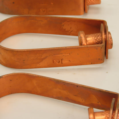 1-1/2" Copper-Plated Steel Swivel Loop Hanger 3/8-16" Thread Lot Of 17