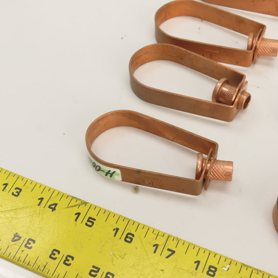 1-1/2" Copper-Plated Steel Swivel Loop Hanger 3/8-16" Thread Lot Of 17