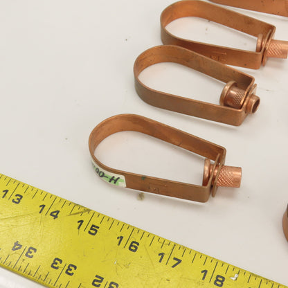 1-1/2" Copper-Plated Steel Swivel Loop Hanger 3/8-16" Thread Lot Of 17