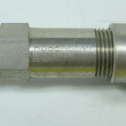Rosemount 78N25C30N100 RTD Temperature Sensor 9-3/4" Probe 1/2" Mount