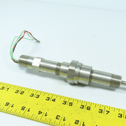 Rosemount 78N25C30N100 RTD Temperature Sensor 9-3/4" Probe 1/2" Mount