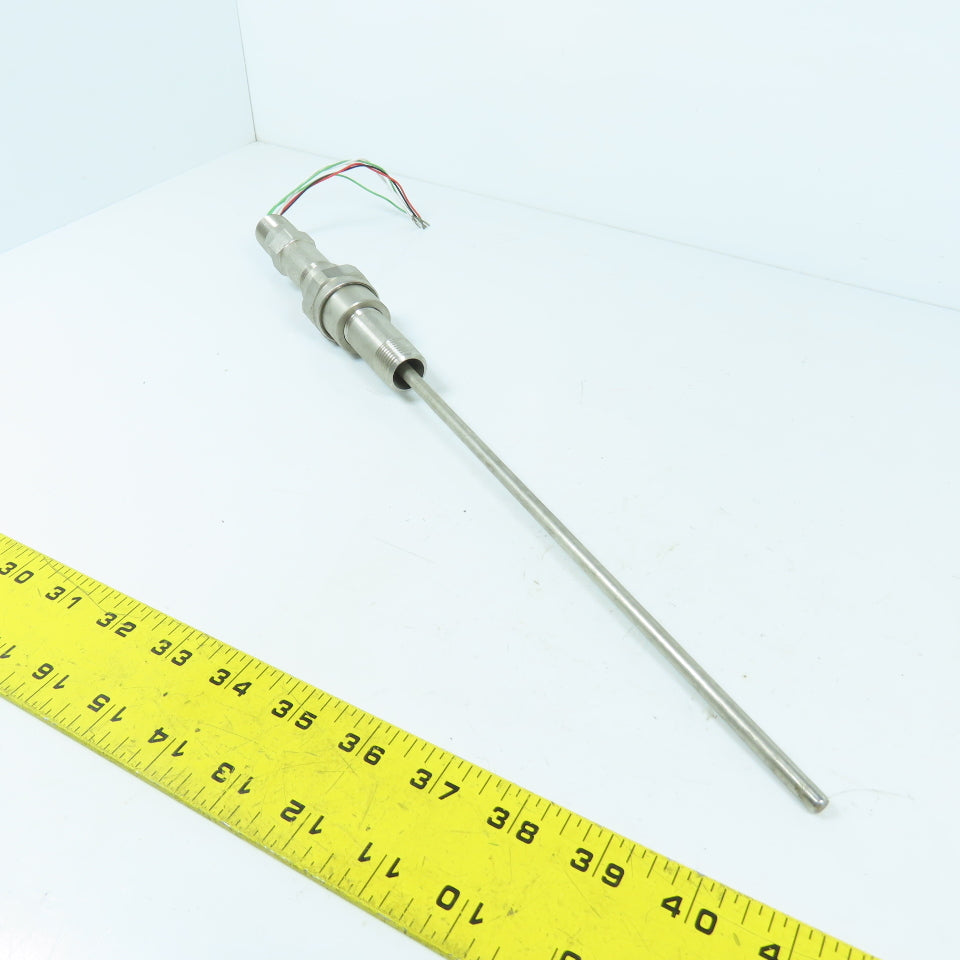 Rosemount 78N25C30N100 RTD Temperature Sensor 9-3/4" Probe 1/2" Mount