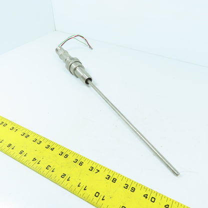 Rosemount 78N25C30N100 RTD Temperature Sensor 9-3/4" Probe 1/2" Mount