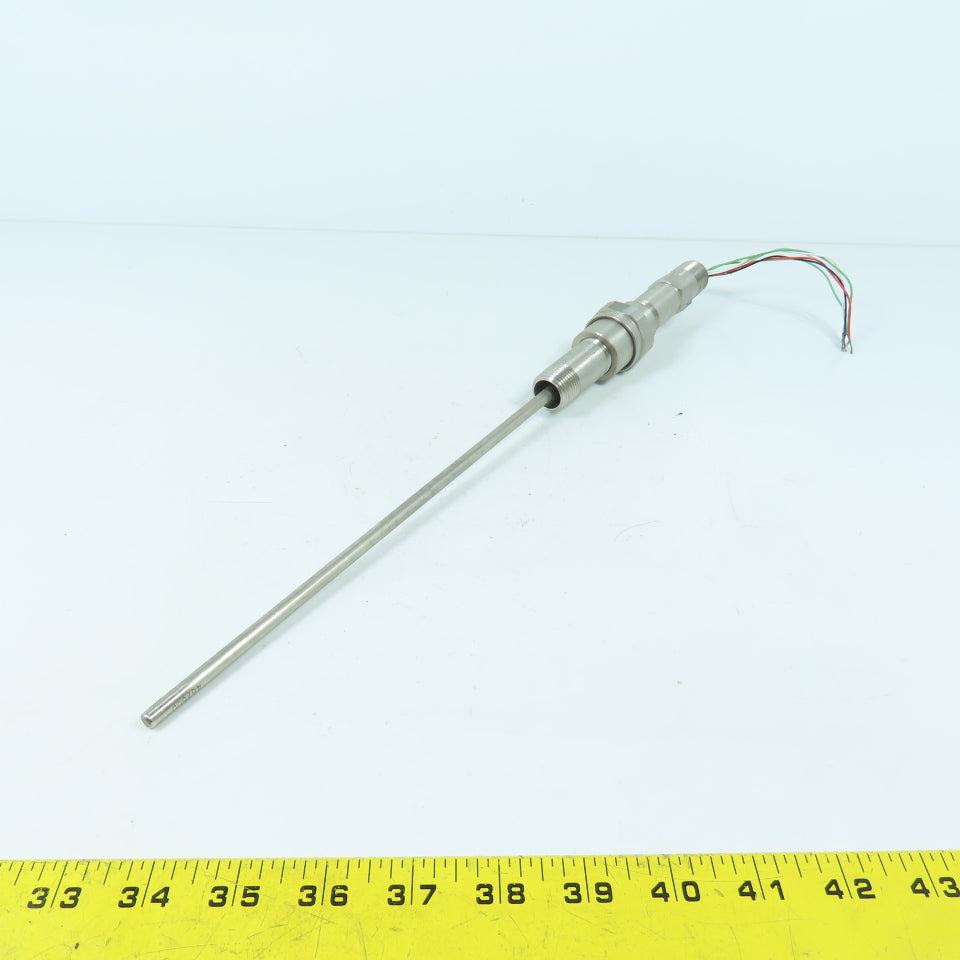 Rosemount 78N25C30N100 RTD Temperature Sensor 9-3/4" Probe 1/2" Mount