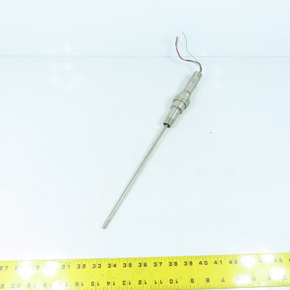 Rosemount 78N25C30N100 RTD Temperature Sensor 9-3/4" Probe 1/2" Mount