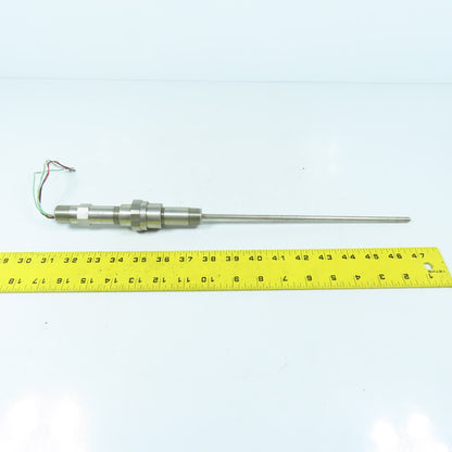 Rosemount 78N25C30N100 RTD Temperature Sensor 9-3/4" Probe 1/2" Mount