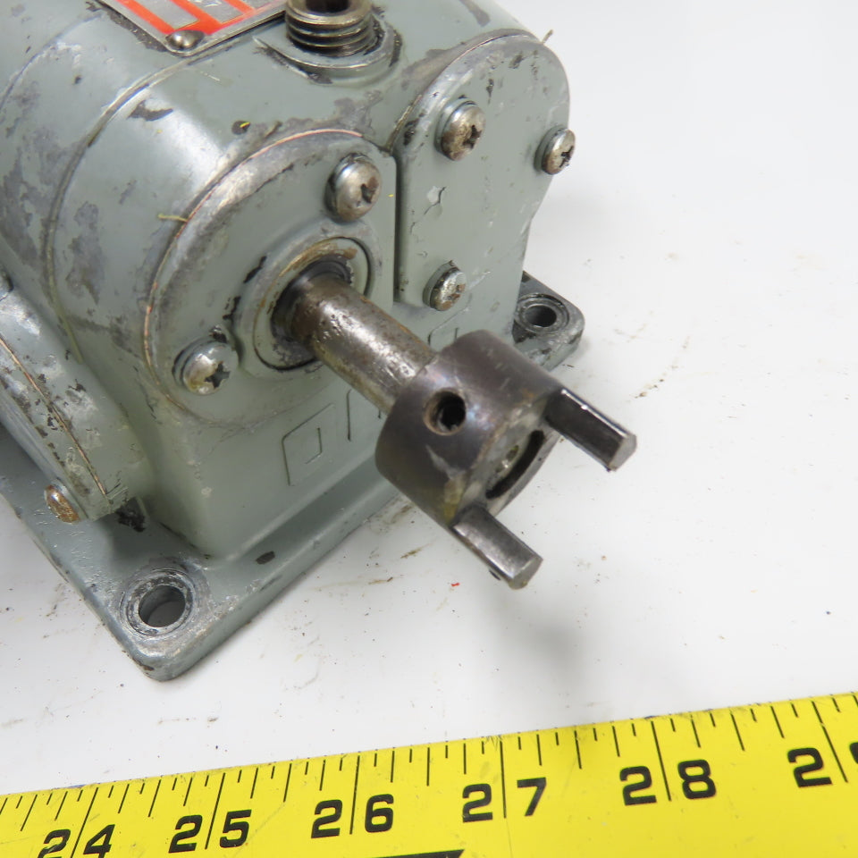 Ohio Gear & Trans DOX 150:1 Ratio Gear Reducer Assembly A 1/2" Shaft W/10" Plate