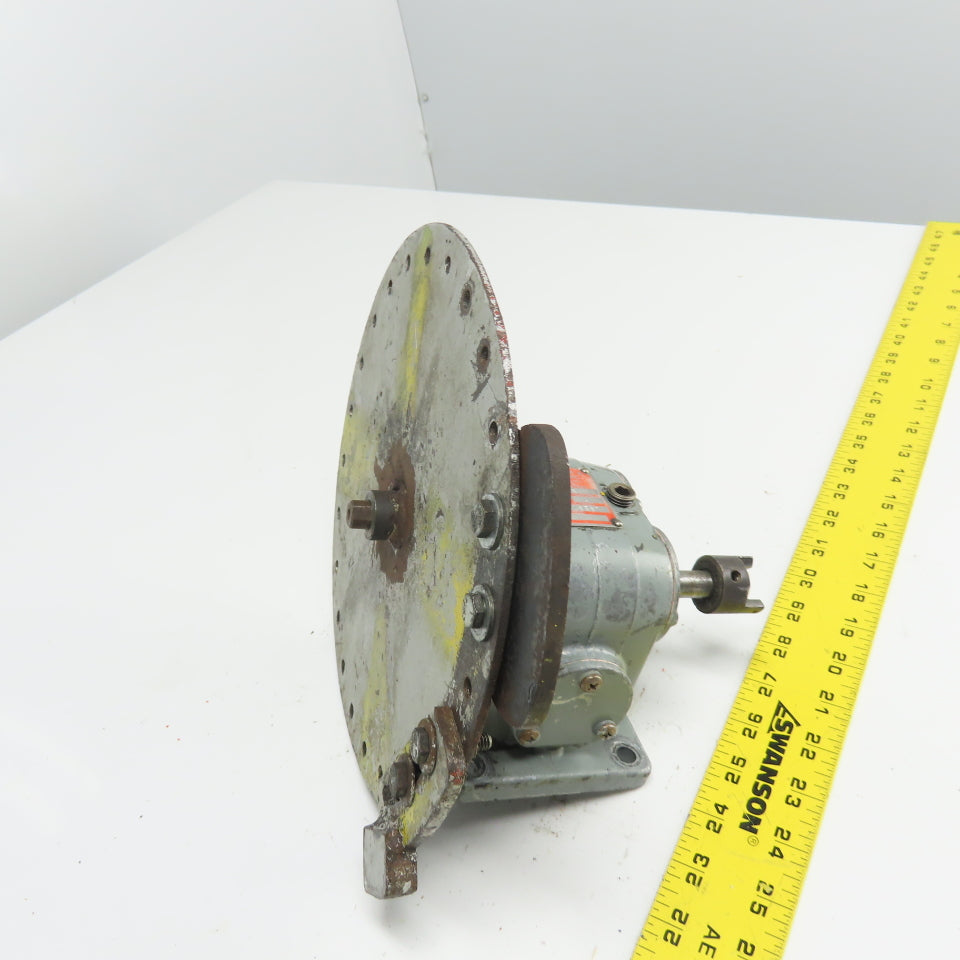 Ohio Gear & Trans DOX 150:1 Ratio Gear Reducer Assembly A 1/2" Shaft W/10" Plate