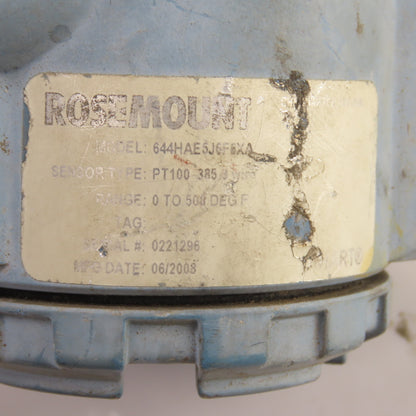 Rosemount 644HAE5J6F6XA Temperature Transmitter PT100-385 Model 644