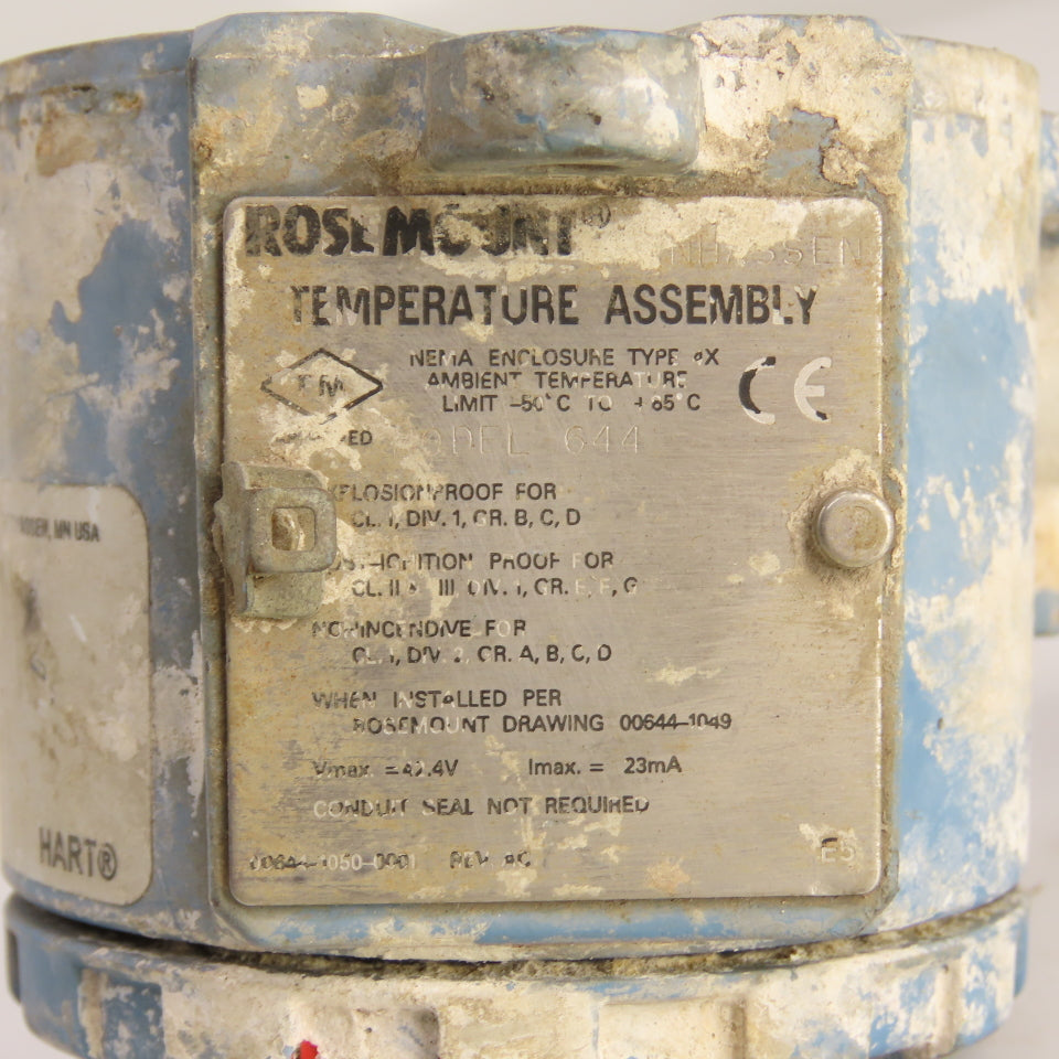 Rosemount 644HAE5J6F6XA Temperature Transmitter PT100-385 Model 644
