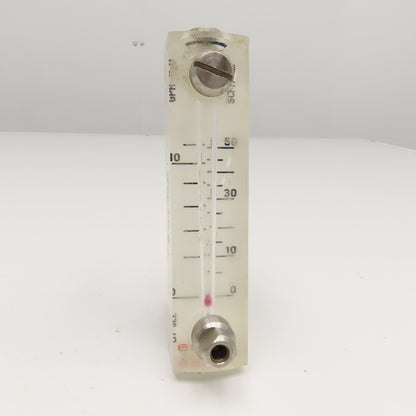 Kytola LH-6EL Flow Meter 0-50SCFH 0-10GPH 1/4"FNPT x 1/2"MNPT