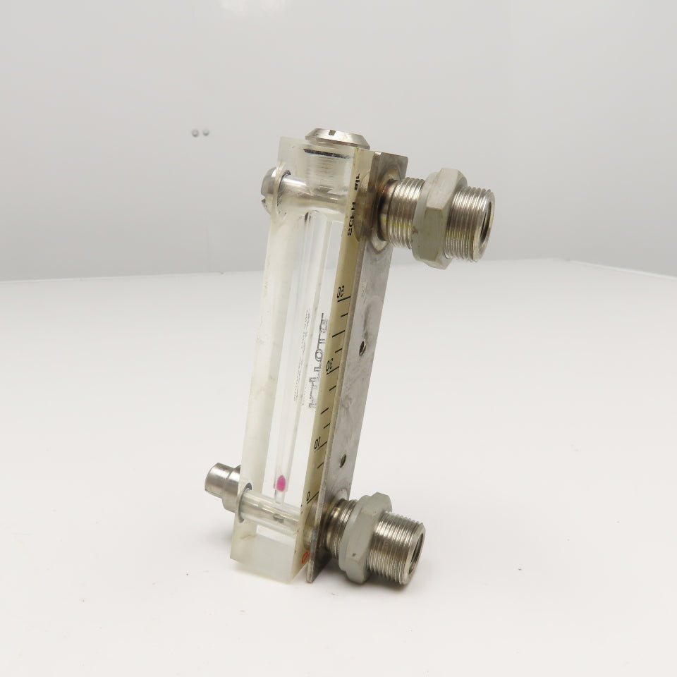Kytola LH-6EL Flow Meter 0-50SCFH 0-10GPH 1/4"FNPT x 1/2"MNPT