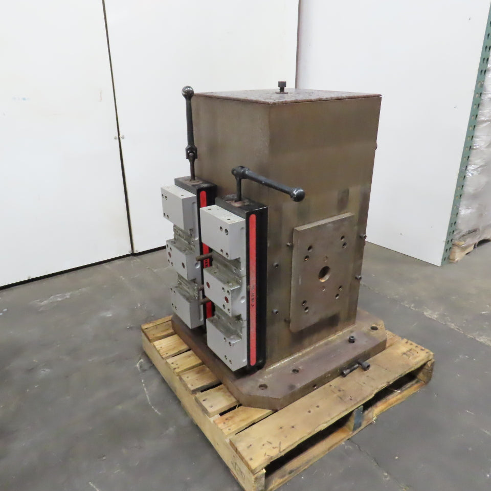 Mid-State 16" Square 4-Sided Workholding Tombstone W/ (2)Chick 5QL1550 Vices